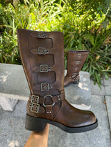 Moto Boots (Brown)