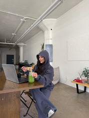 Serene Fleece Hoodie (Charcoal)