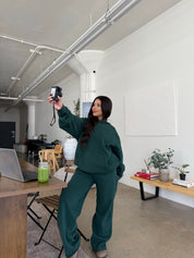 Serene Fleece Hoodie (Hunter)