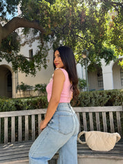 Girly Girl Knit Flower Top