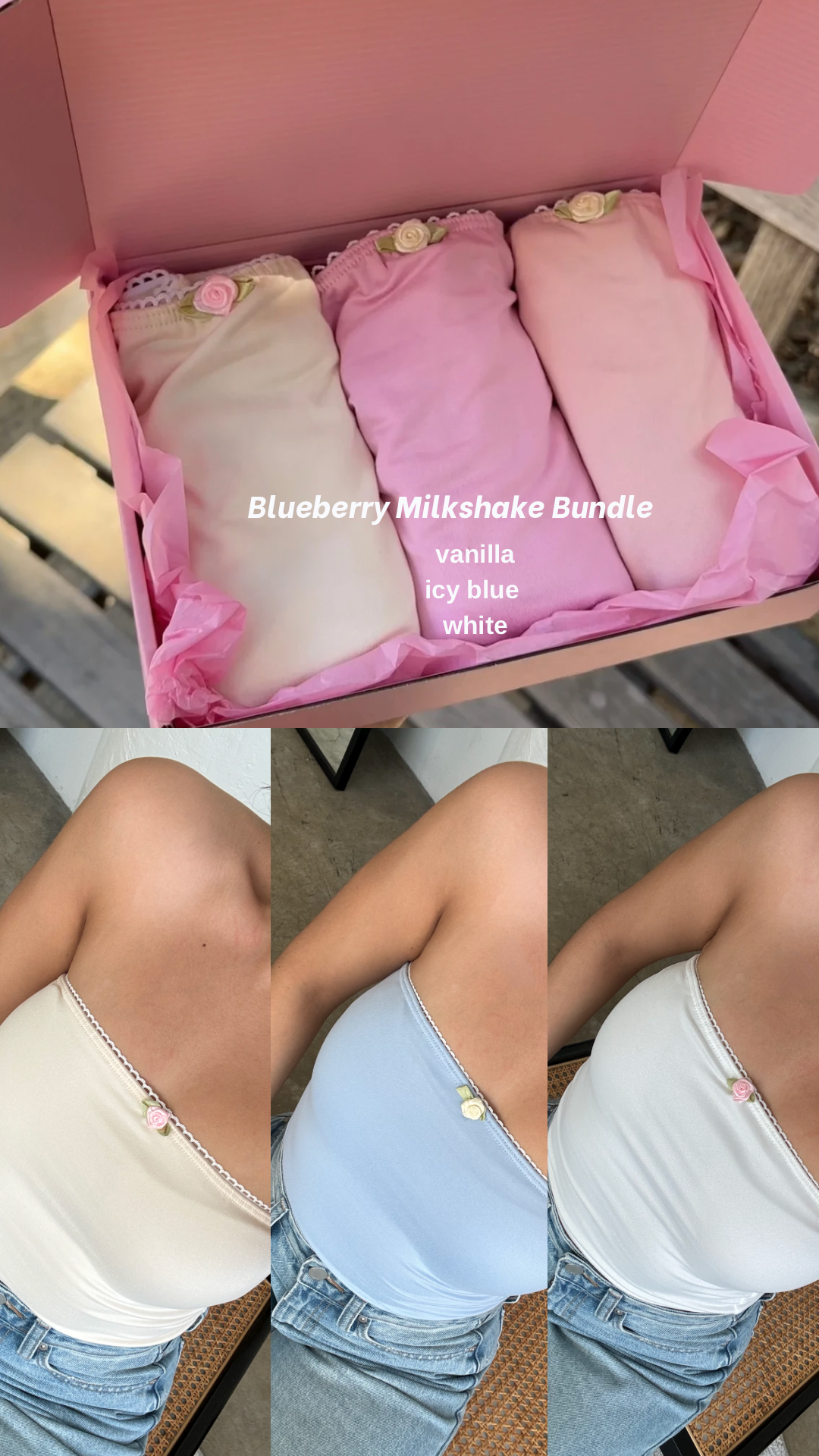 Lust Butter Flower Lace Bundle (Blueberry Milkshake)