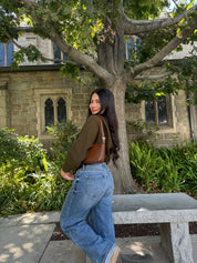 Hazel Cardigan Shrug (Olive)