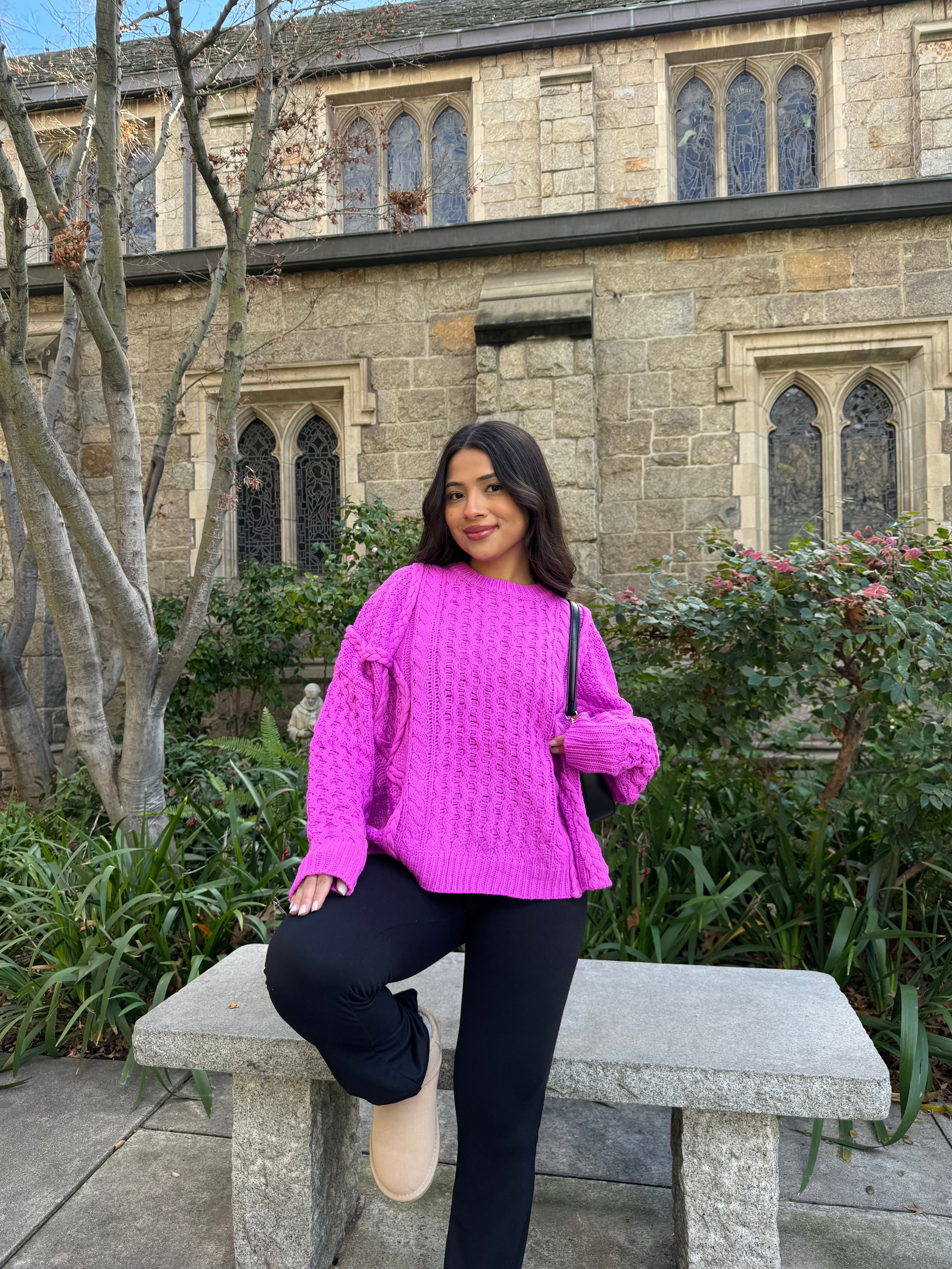 Rory Oversized Sweater (Orchid)
