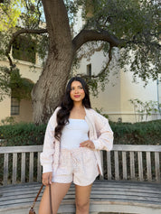 Soft Petal Bomber Jacket