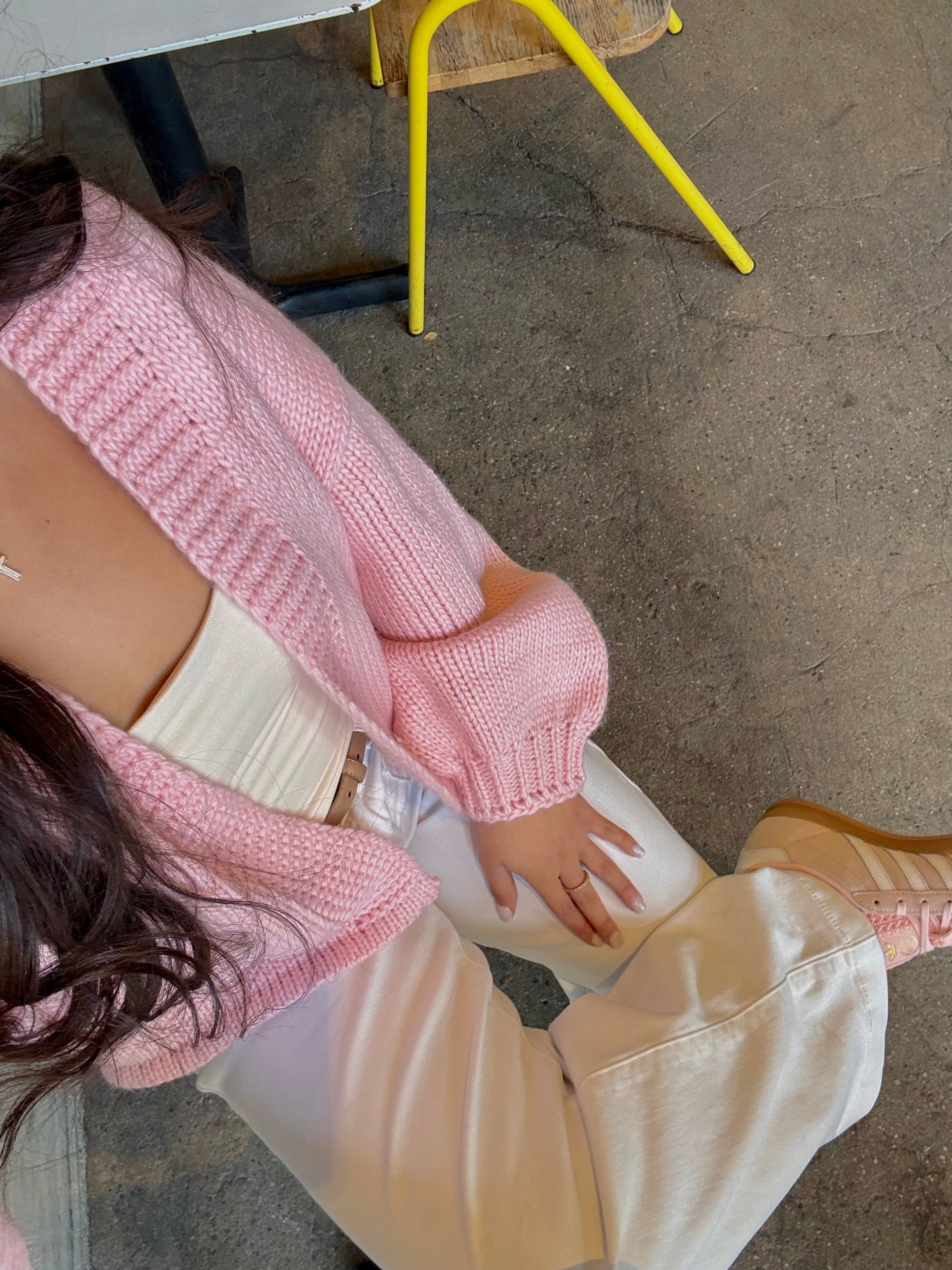 Sweetheart Cardigan (Blush)