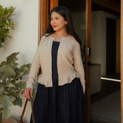 Cinnamon Ruffle Cardigan