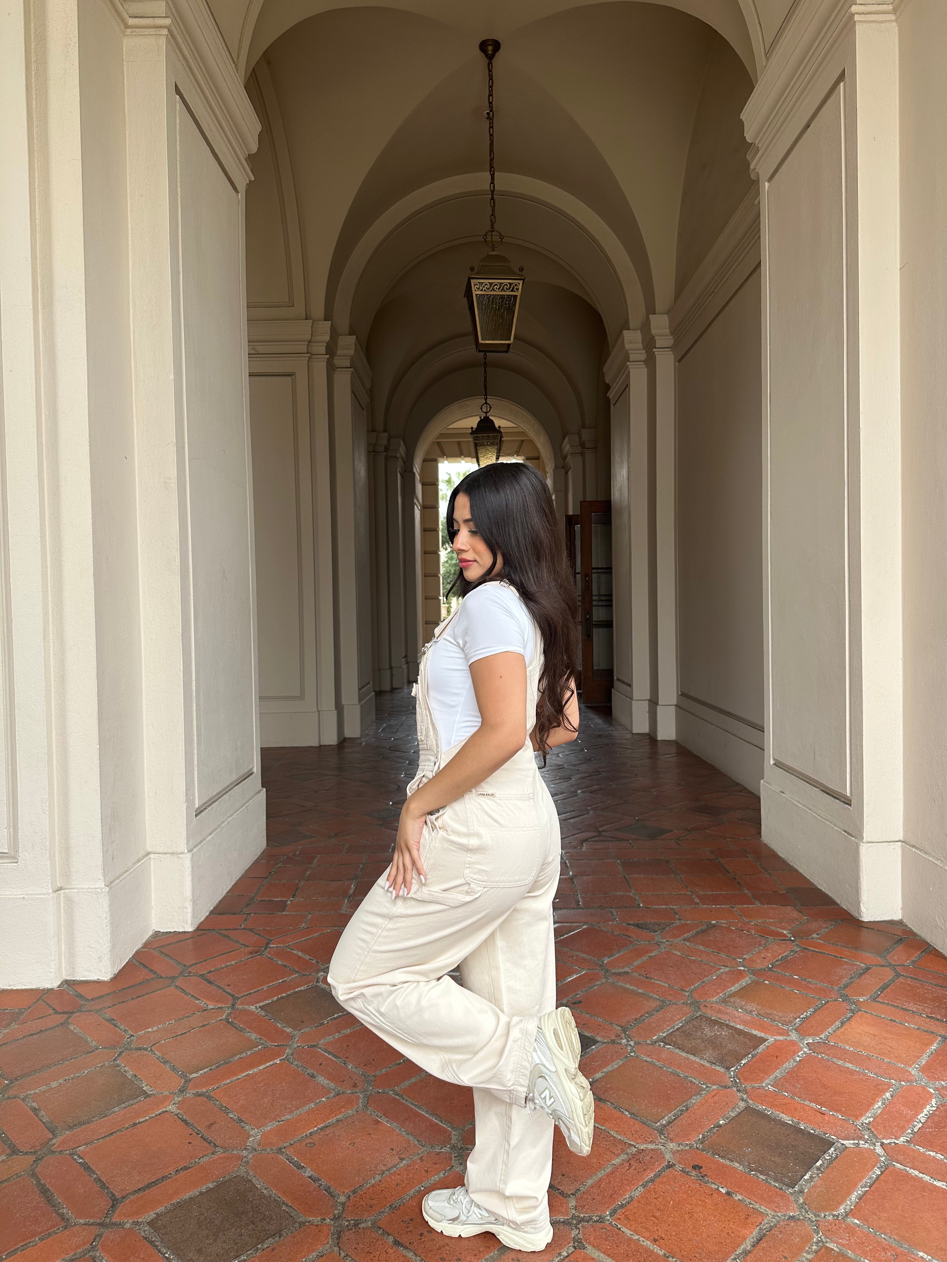 Crossroad Overalls (Cream)