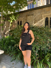 Crossroad Short Overalls (Onyx)