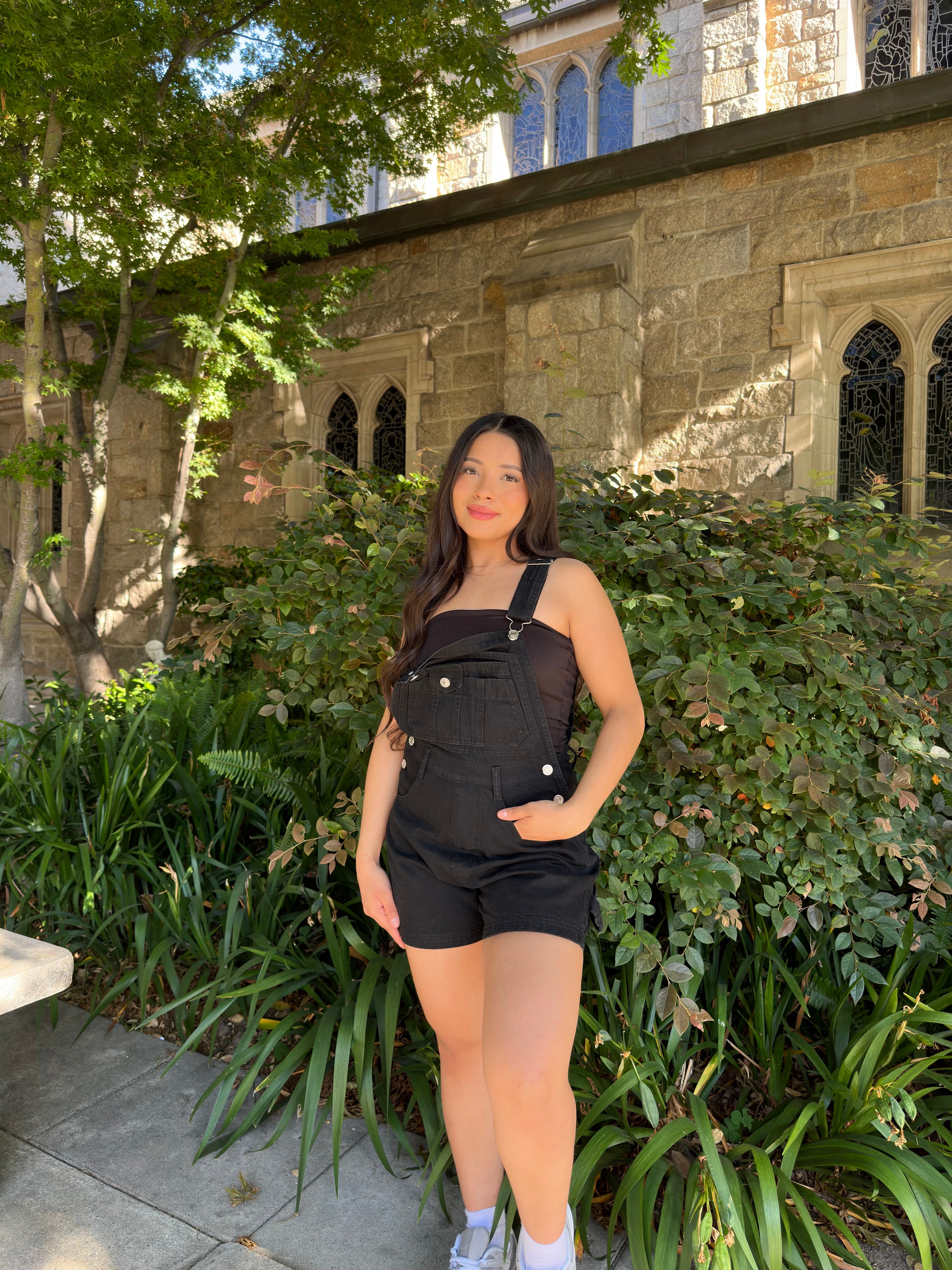 Crossroad Short Overalls (Onyx)