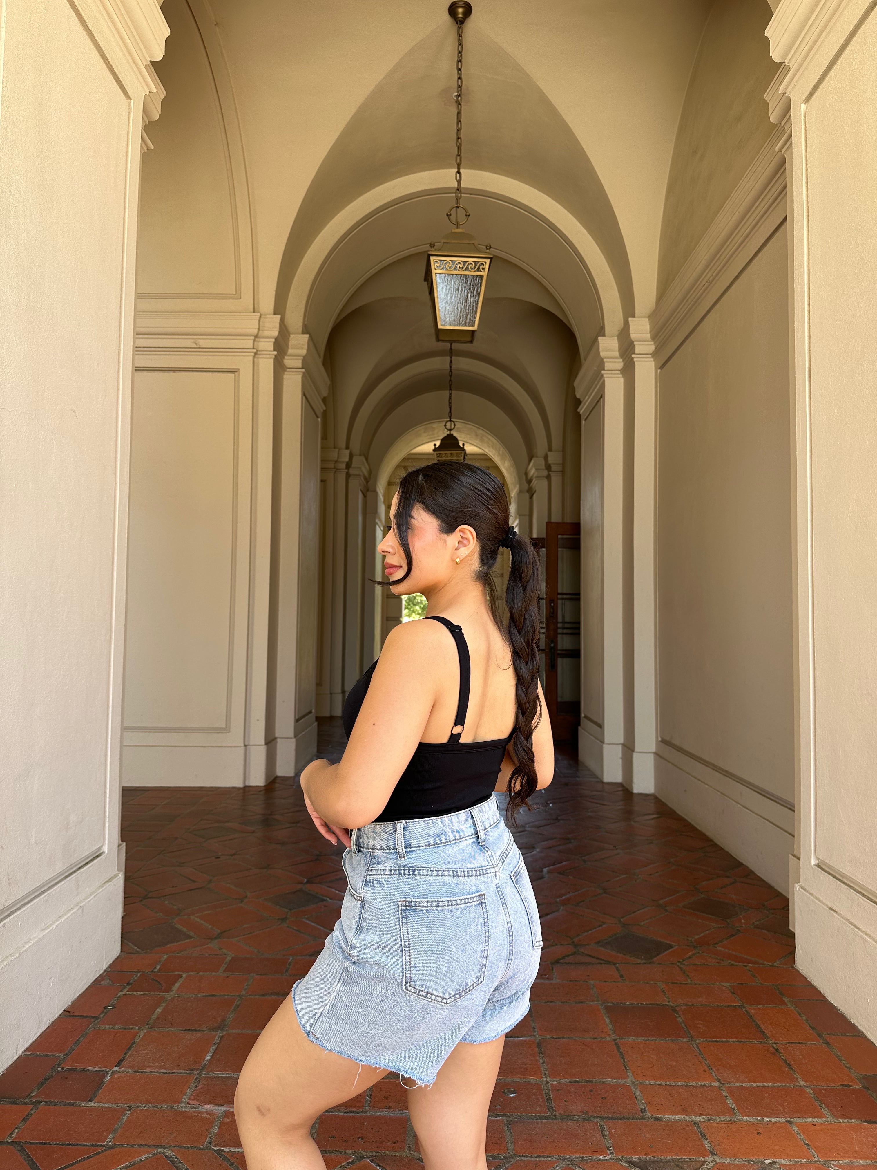 Mom Light Denim Shorts