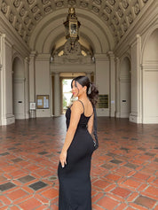 Soft Lounge Ribbed Long Slip on Dress