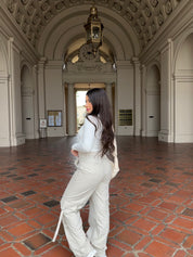SOS Cargo Parachute Pants(Cream)