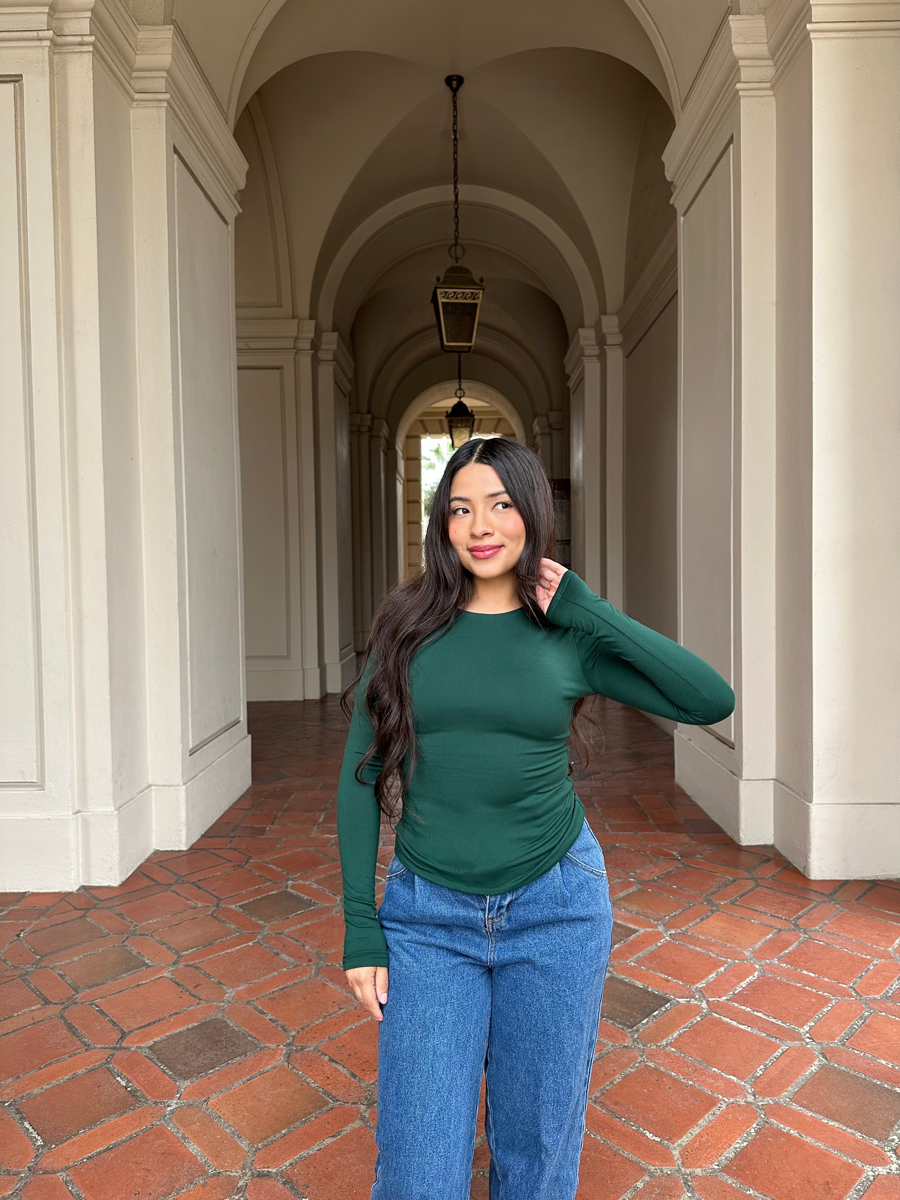 Butter Long Sleeve (Hunter Green)