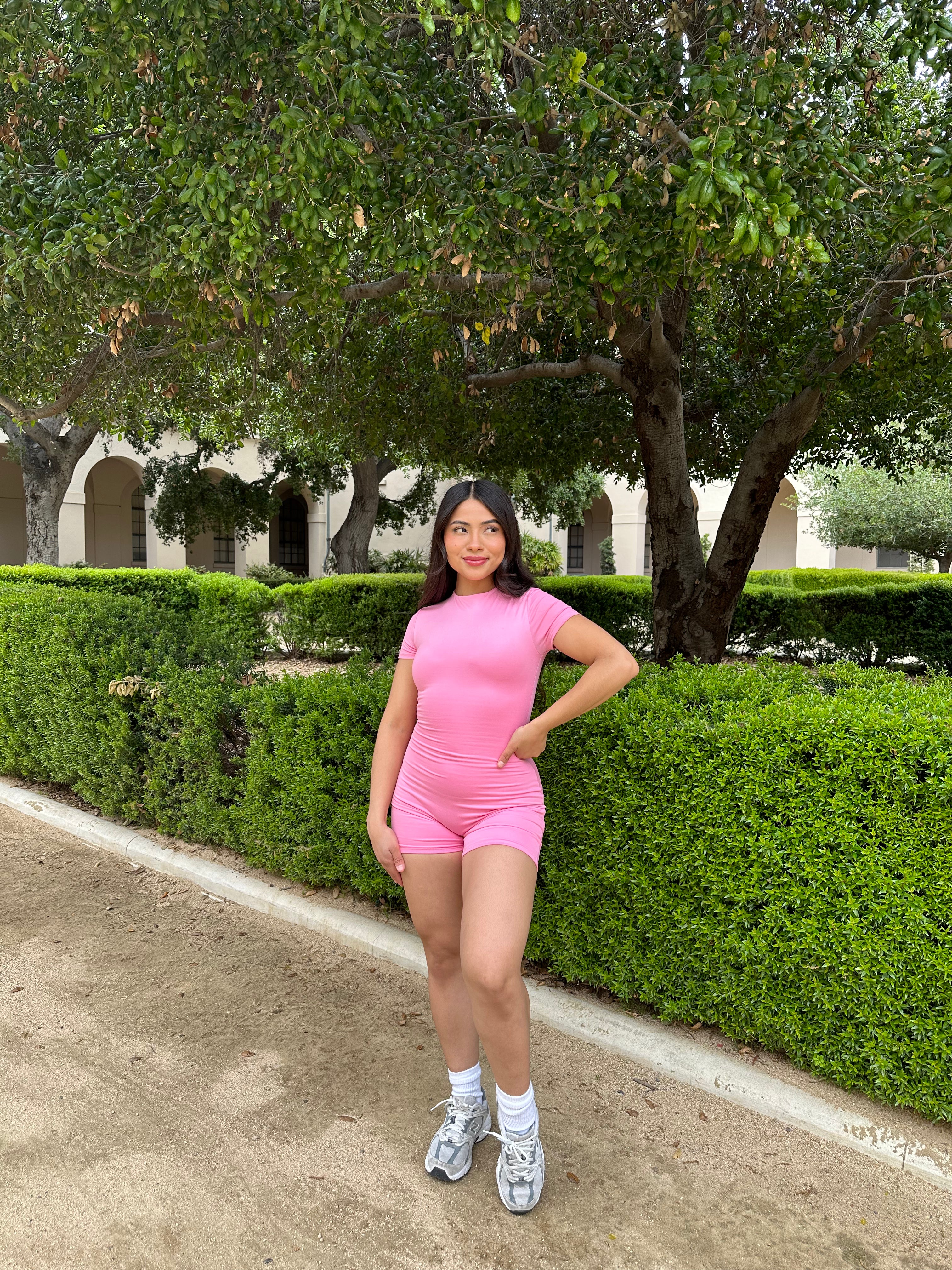 Self Care Day Jumpsuit (Pink)