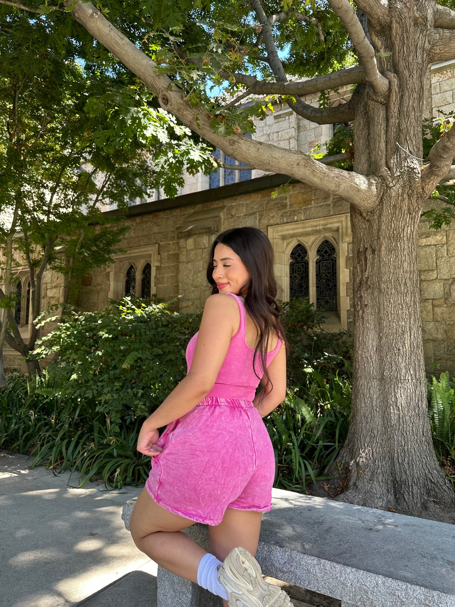 Pillow Talk Short Set(Pink)
