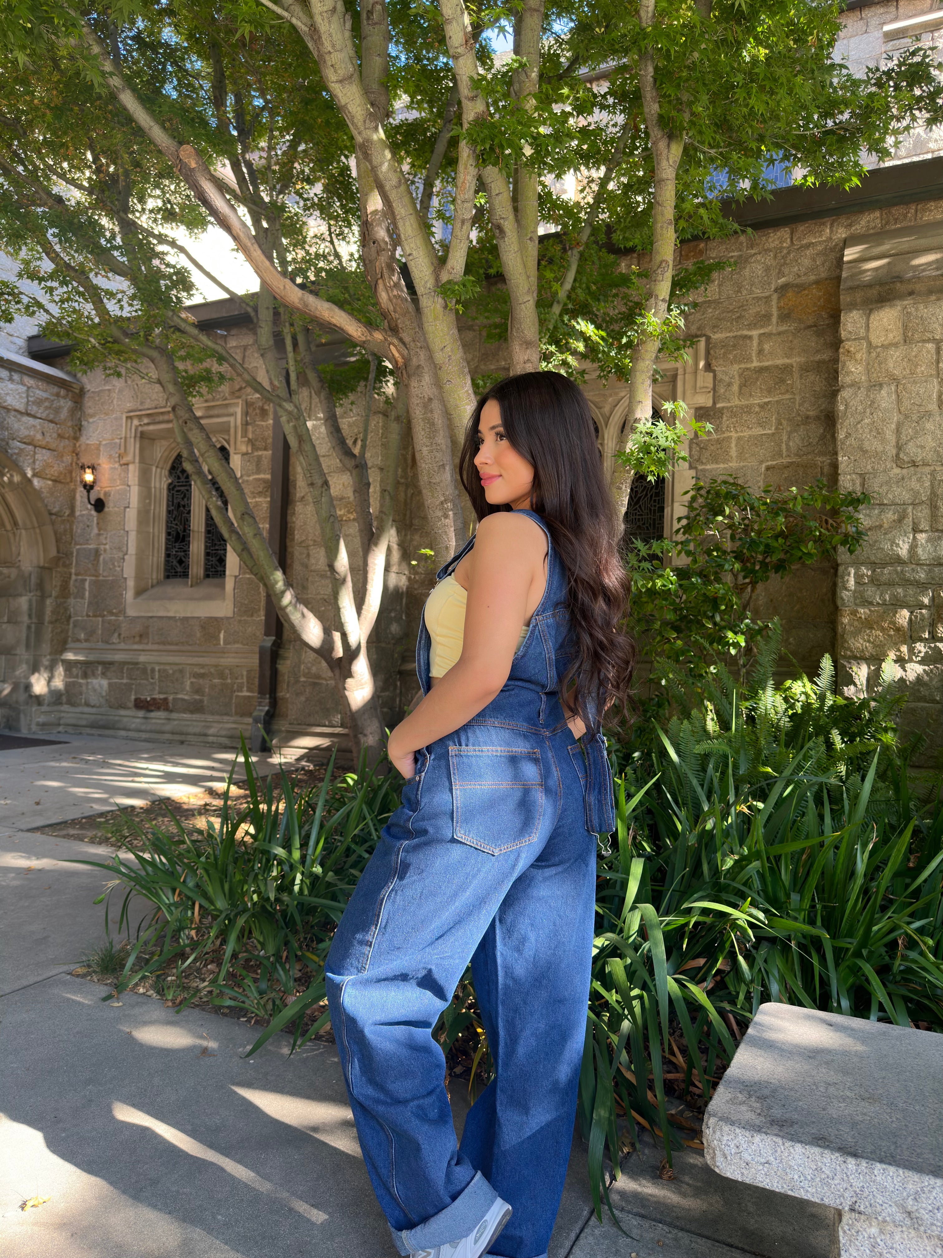 Lover Girl Overalls (Dark Denim)