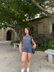 Self Care Day Jumpsuit(Charcoal)