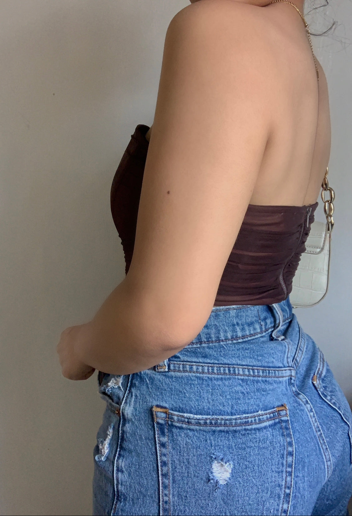 Chocolate Corset Top