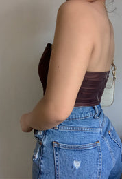 Chocolate Corset Top