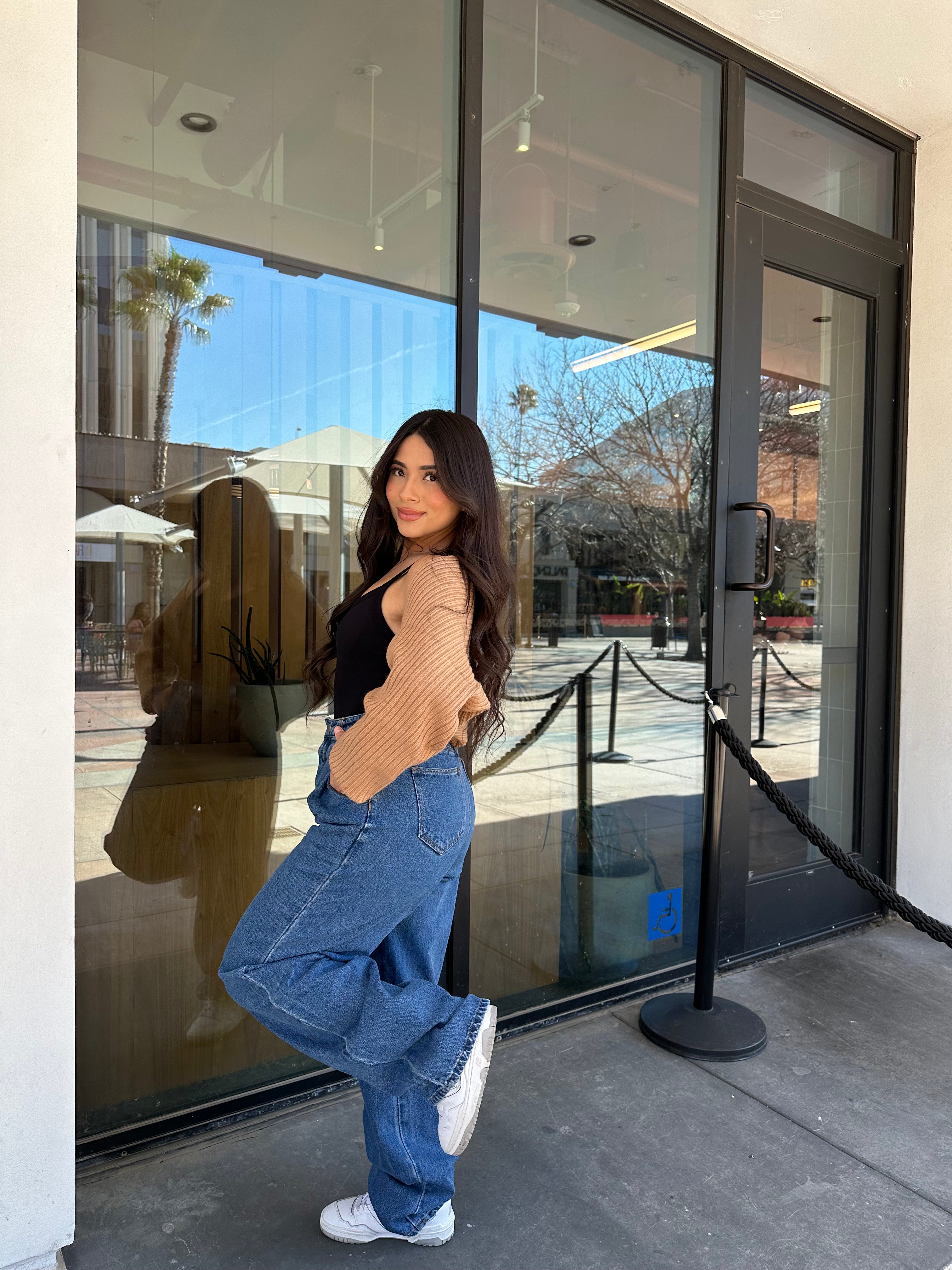 High Waisted Denim Mom Jeans