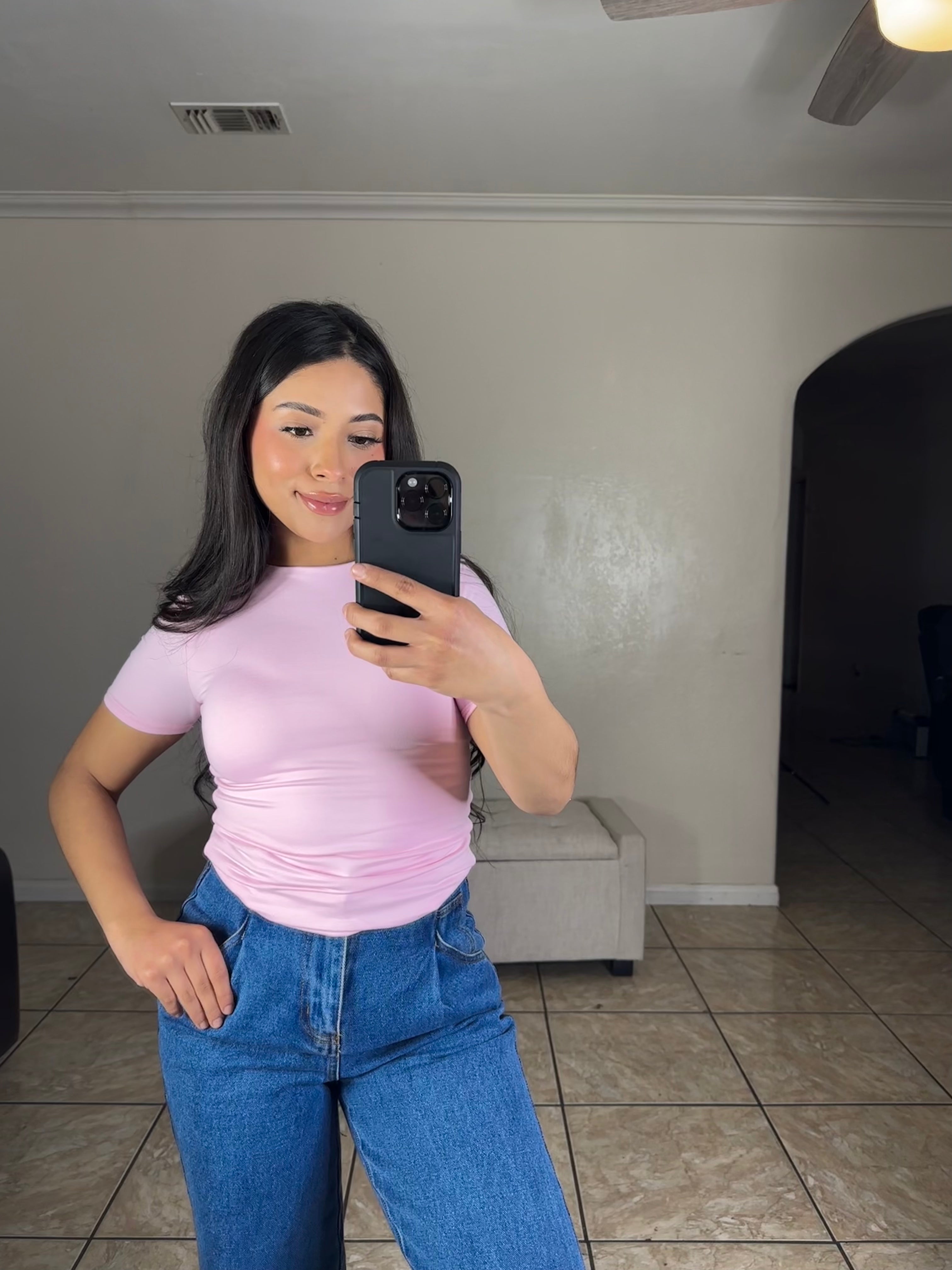 Butter Short Sleeve (Light Pink)