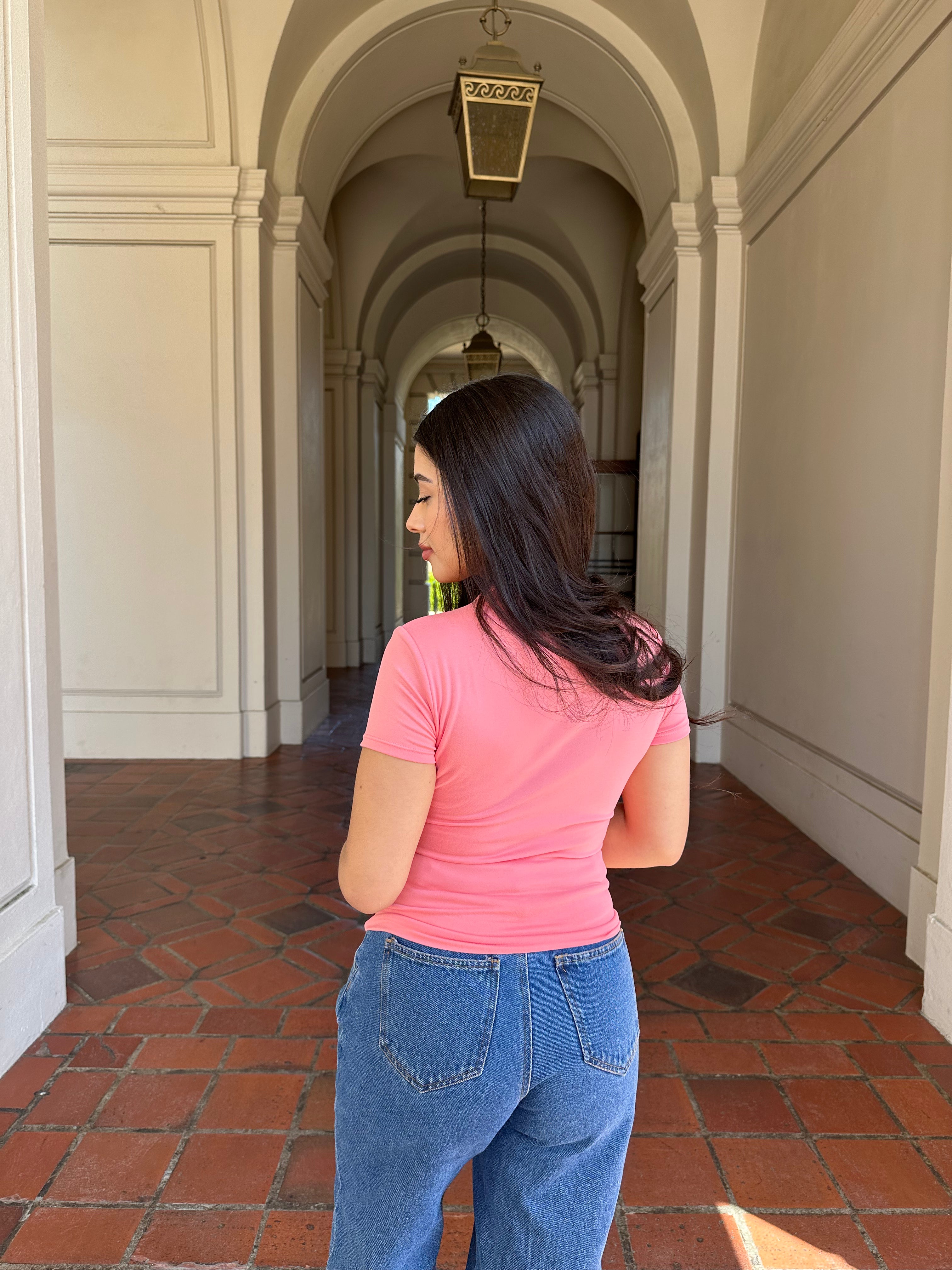 Butter Short Sleeve (Coral Pink)