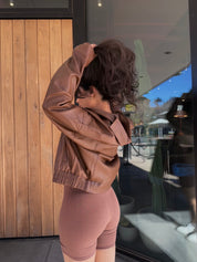 Cafecito Leather Jacket
