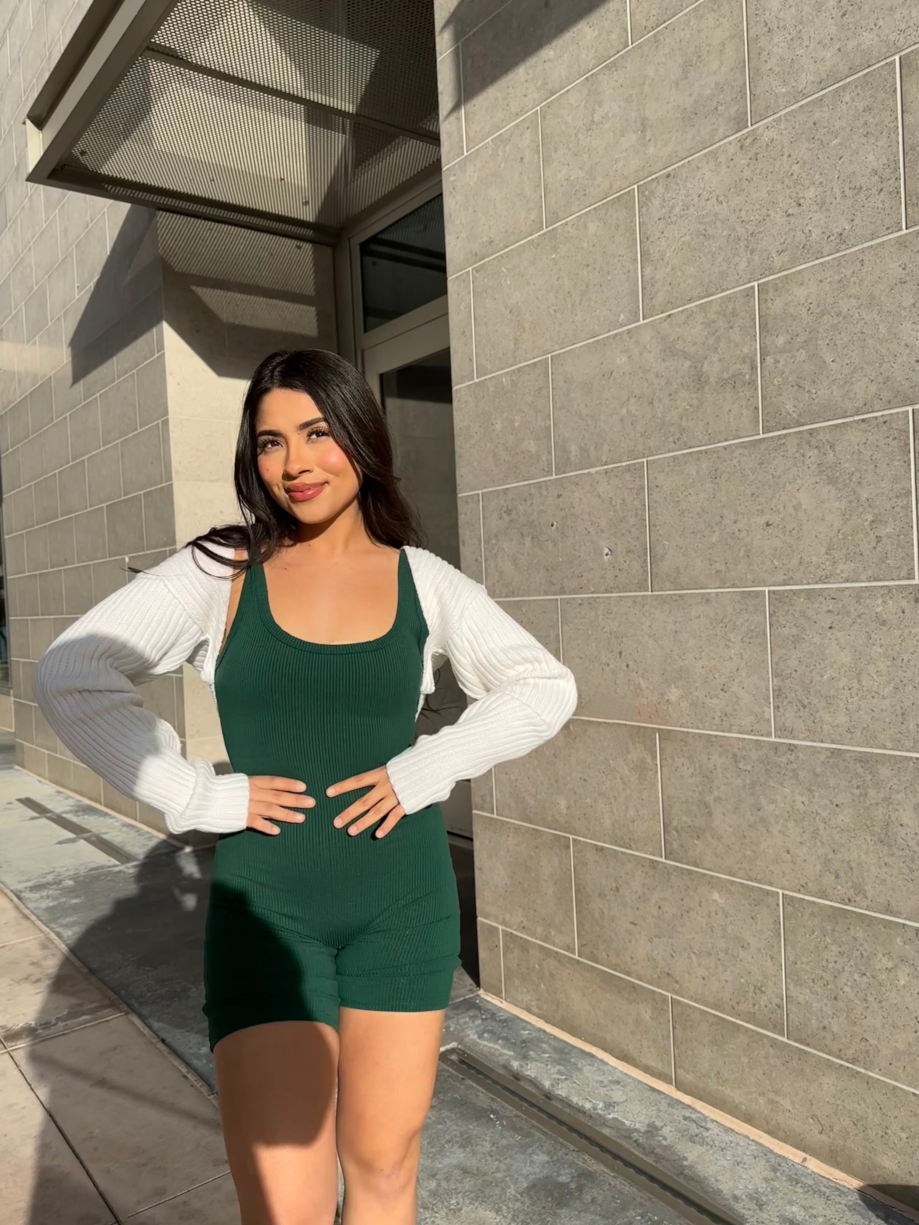 Emerald Comfy Romper