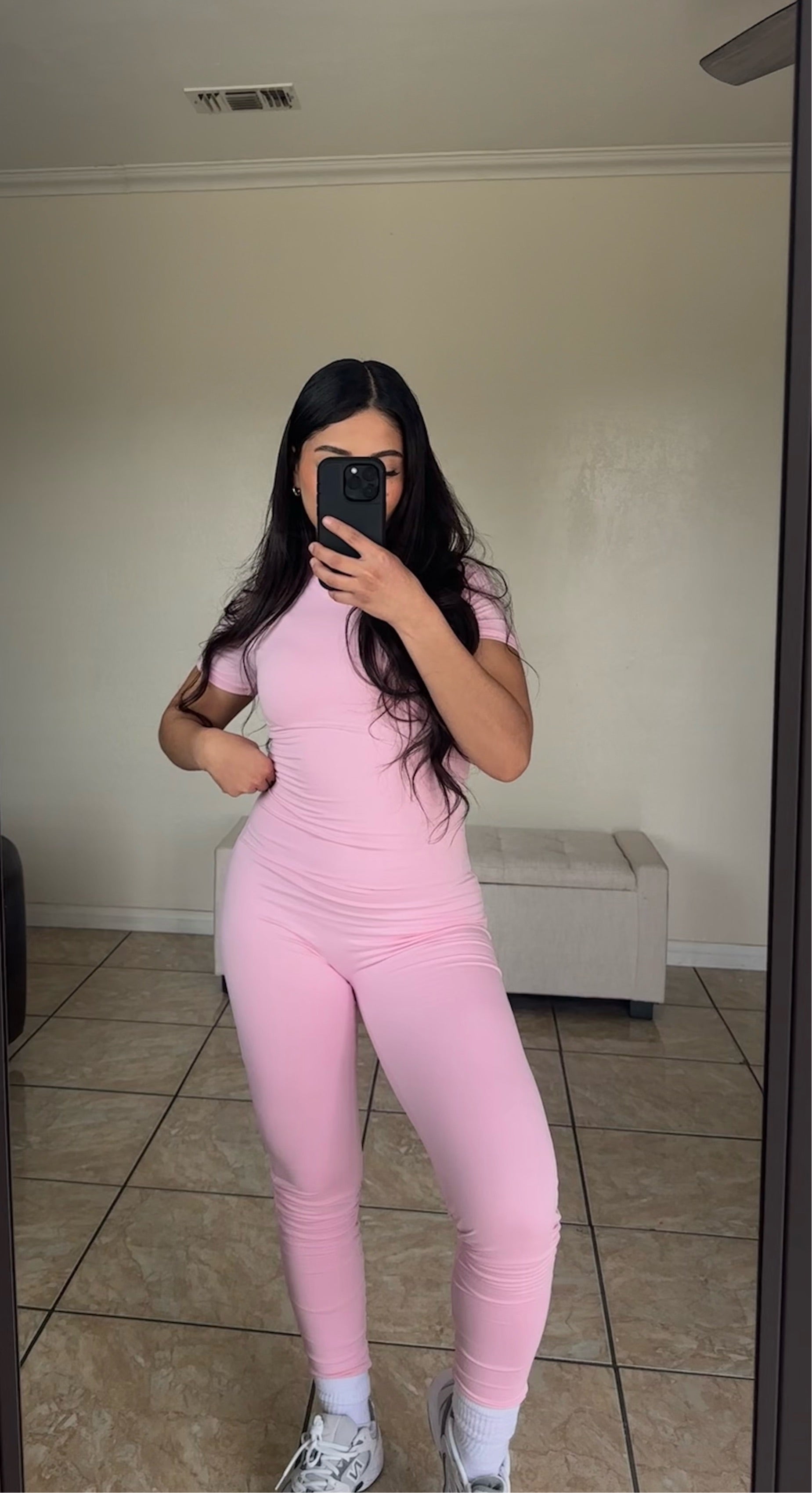 Jade Jumpsuit ( Light Pink)