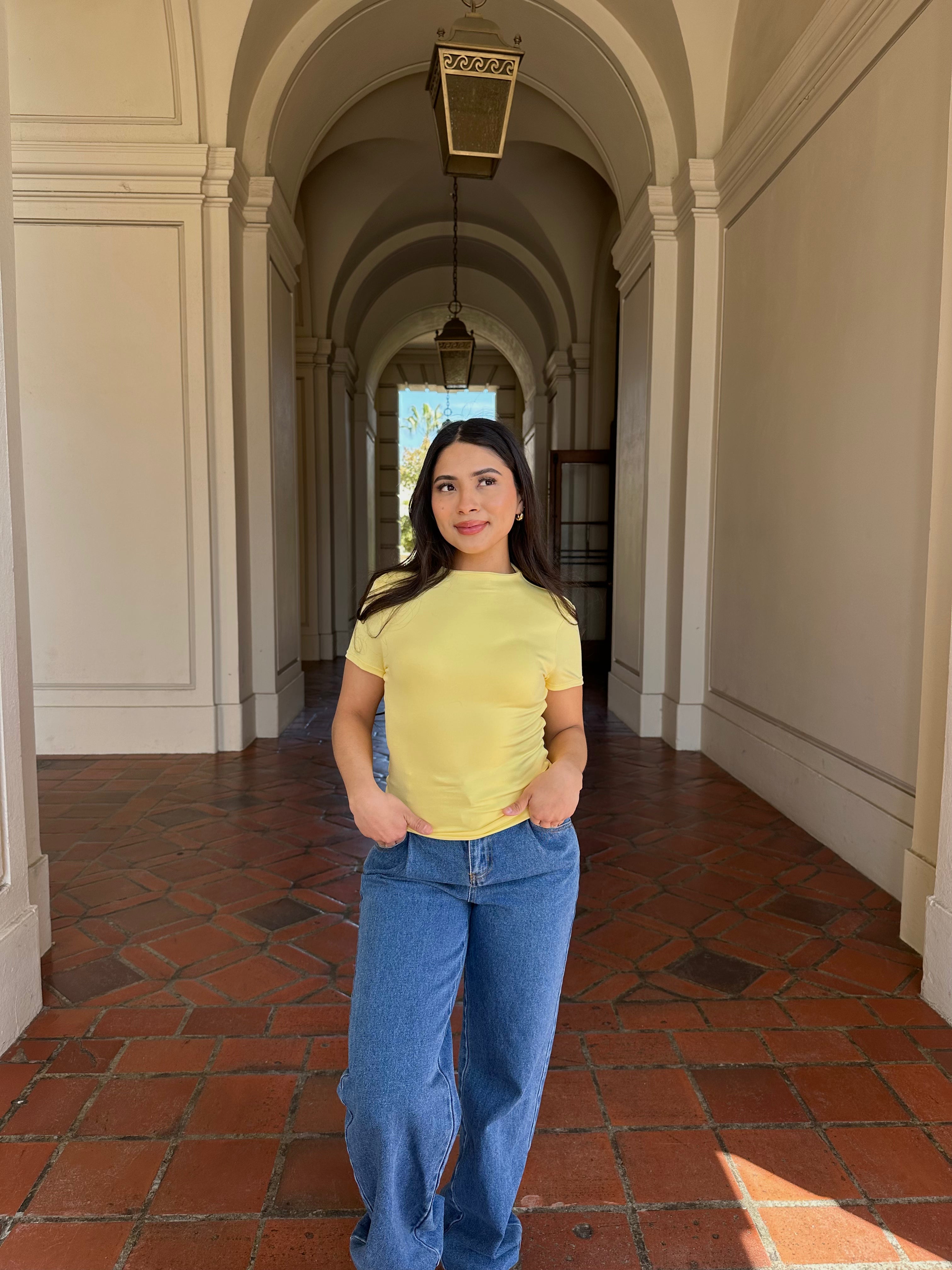 Butter Short Sleeve (Soft Yellow)