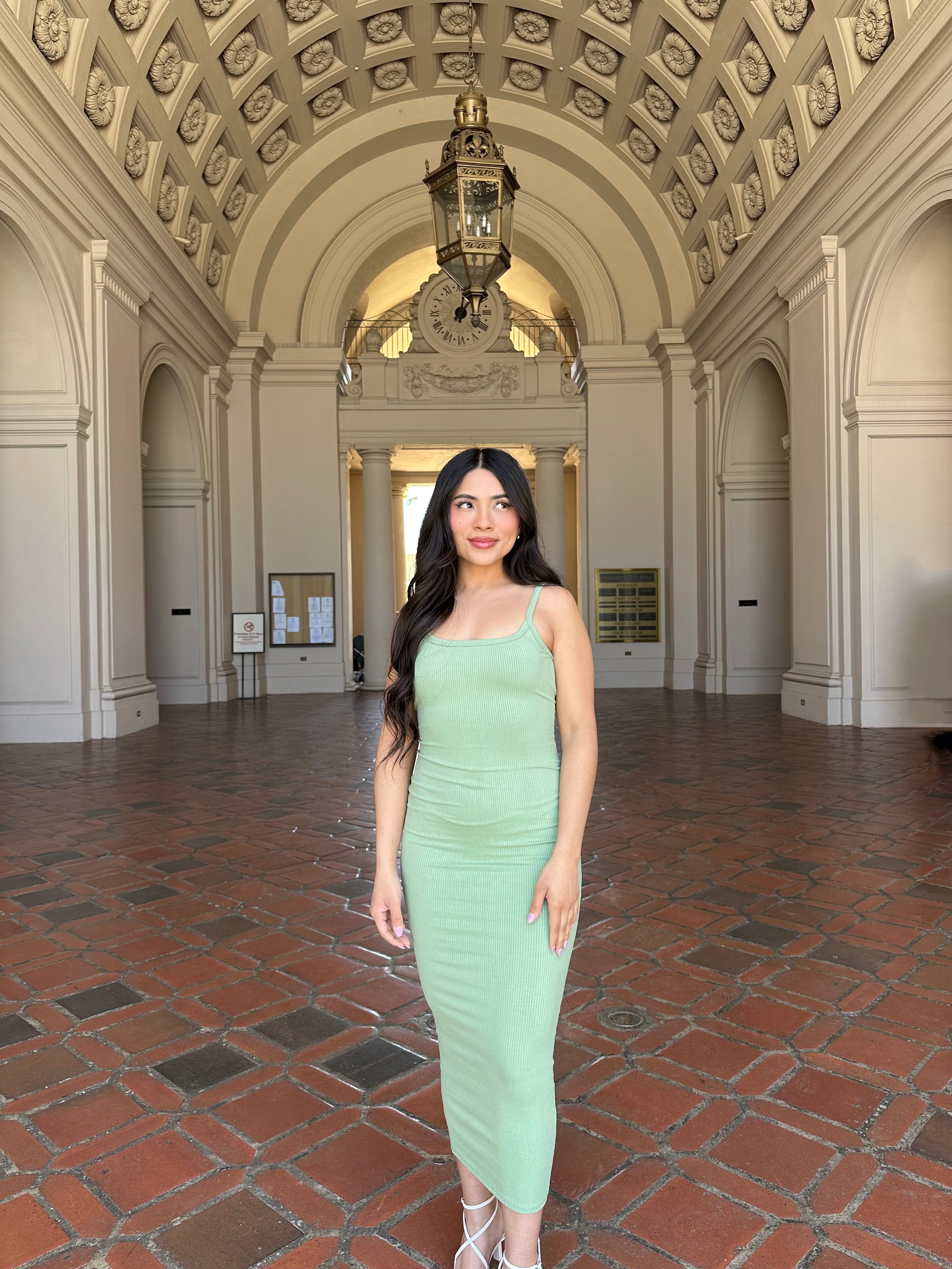 Heartbreaker Maxi Dress (Sage)