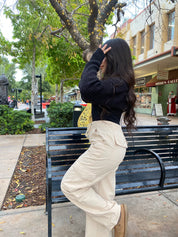 Crème Brûlée Cargo Pants