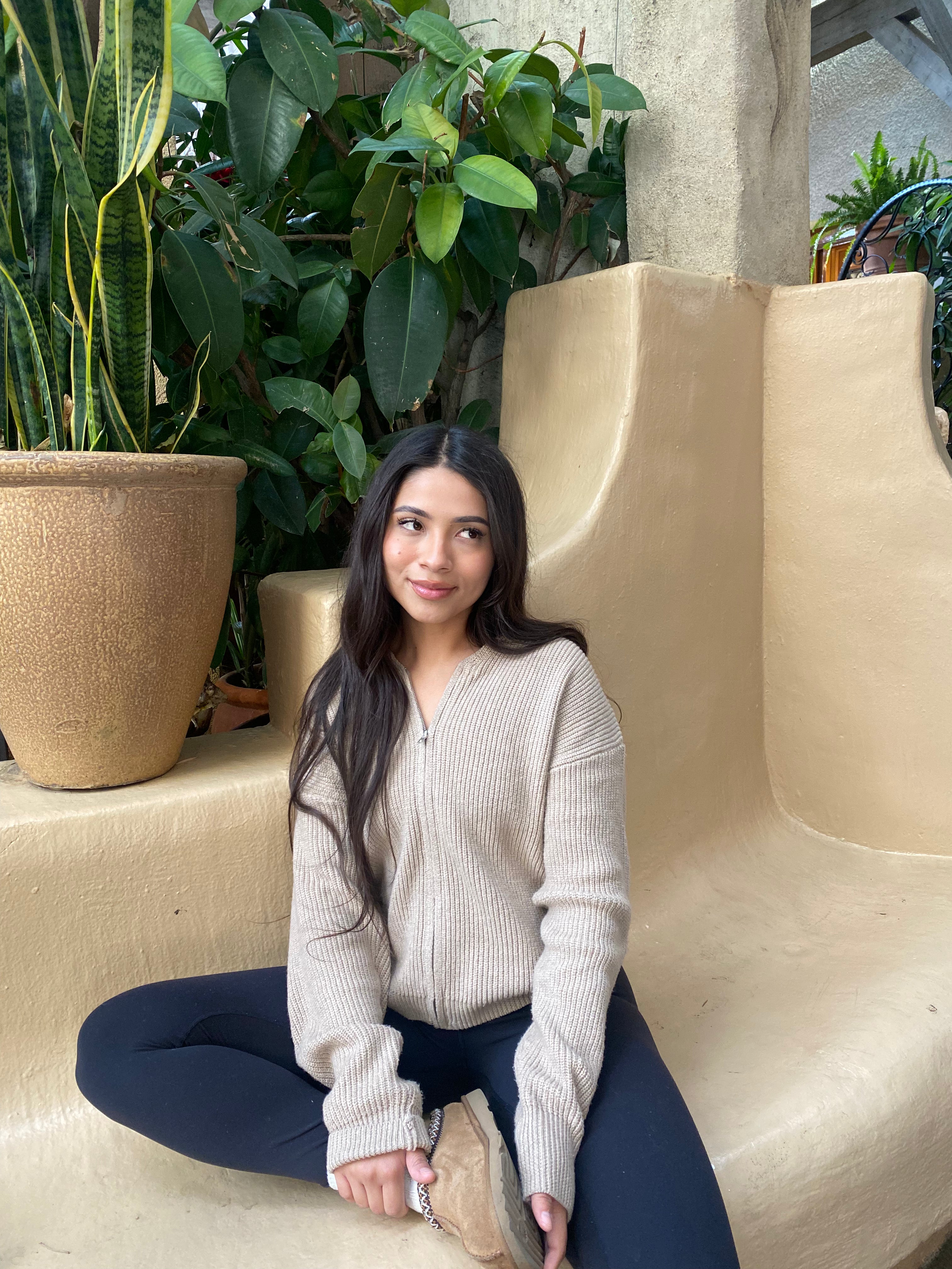 Knitted Long Sleeve Sweater