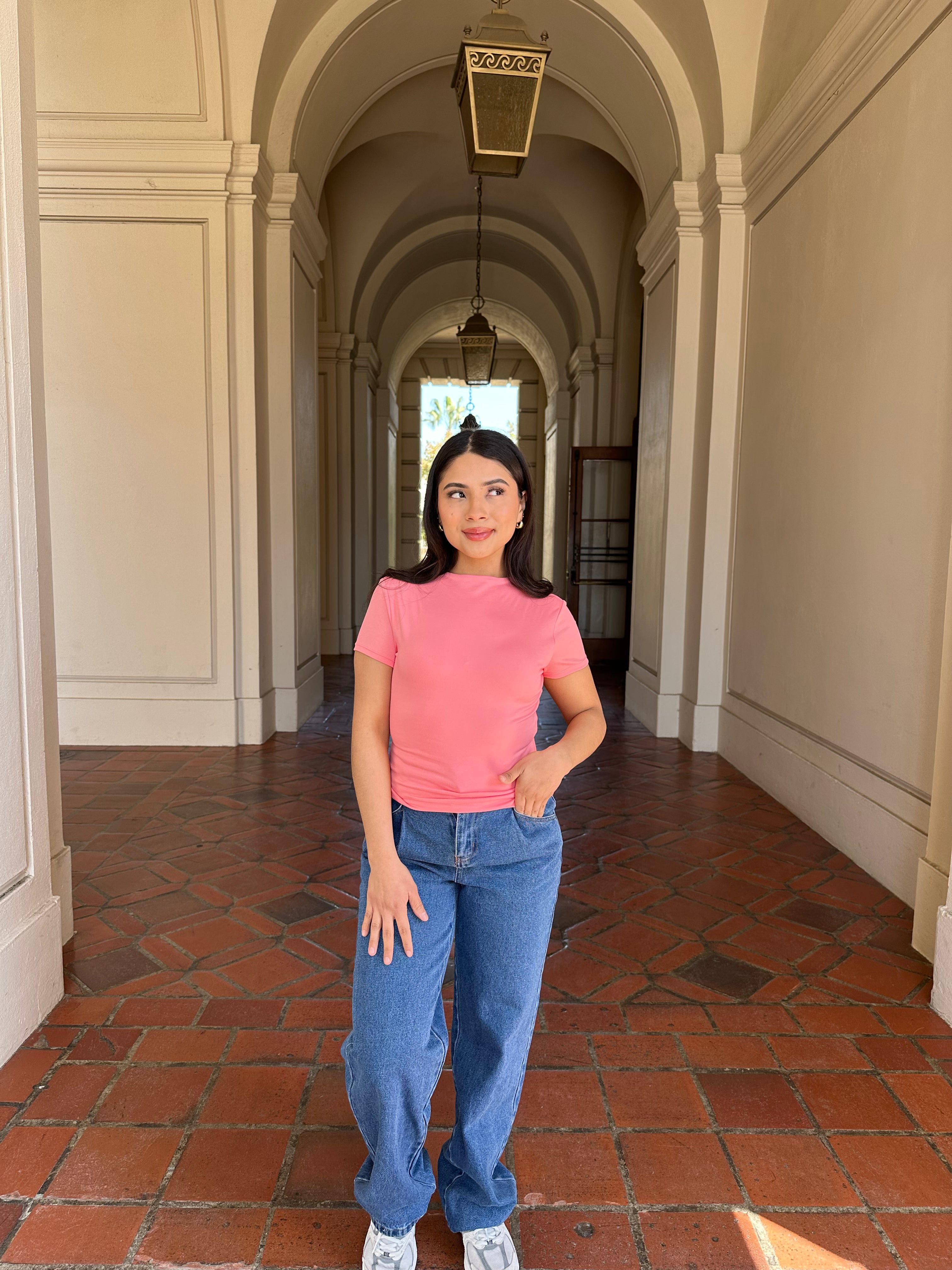 Butter Short Sleeve (Coral Pink)
