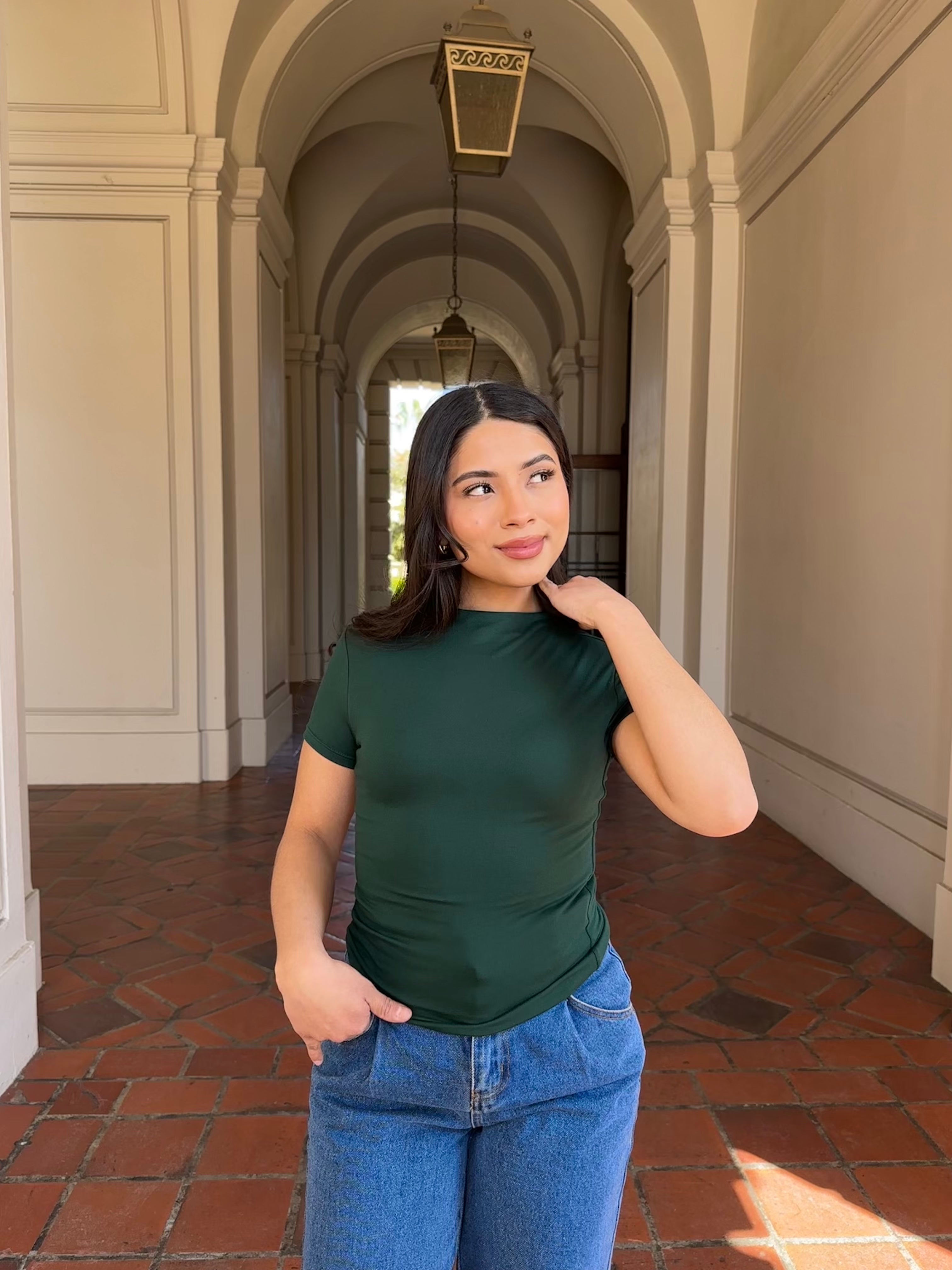 Butter Short Sleeve (Forest Green)