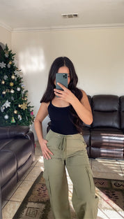 Crème Brûlée Cargo Pants