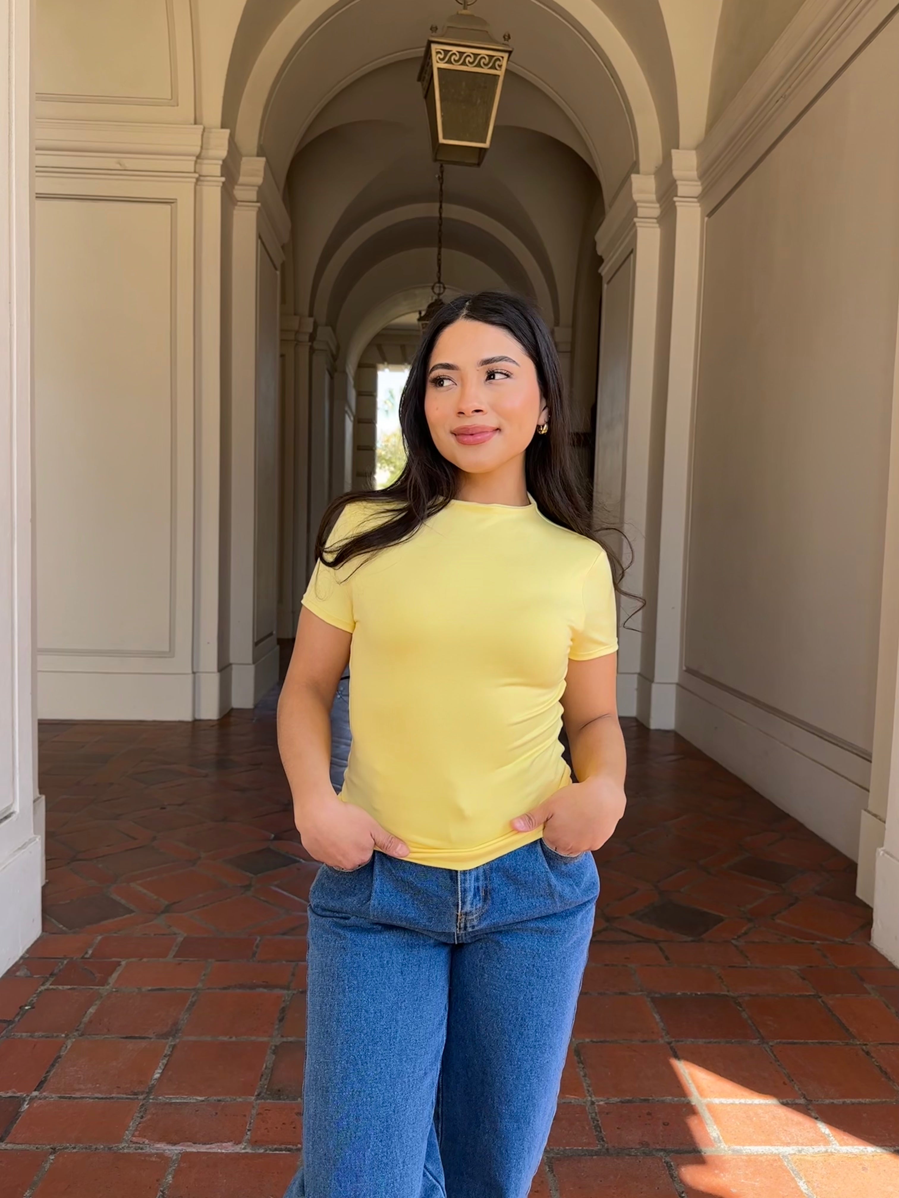 Butter Short Sleeve (Soft Yellow)