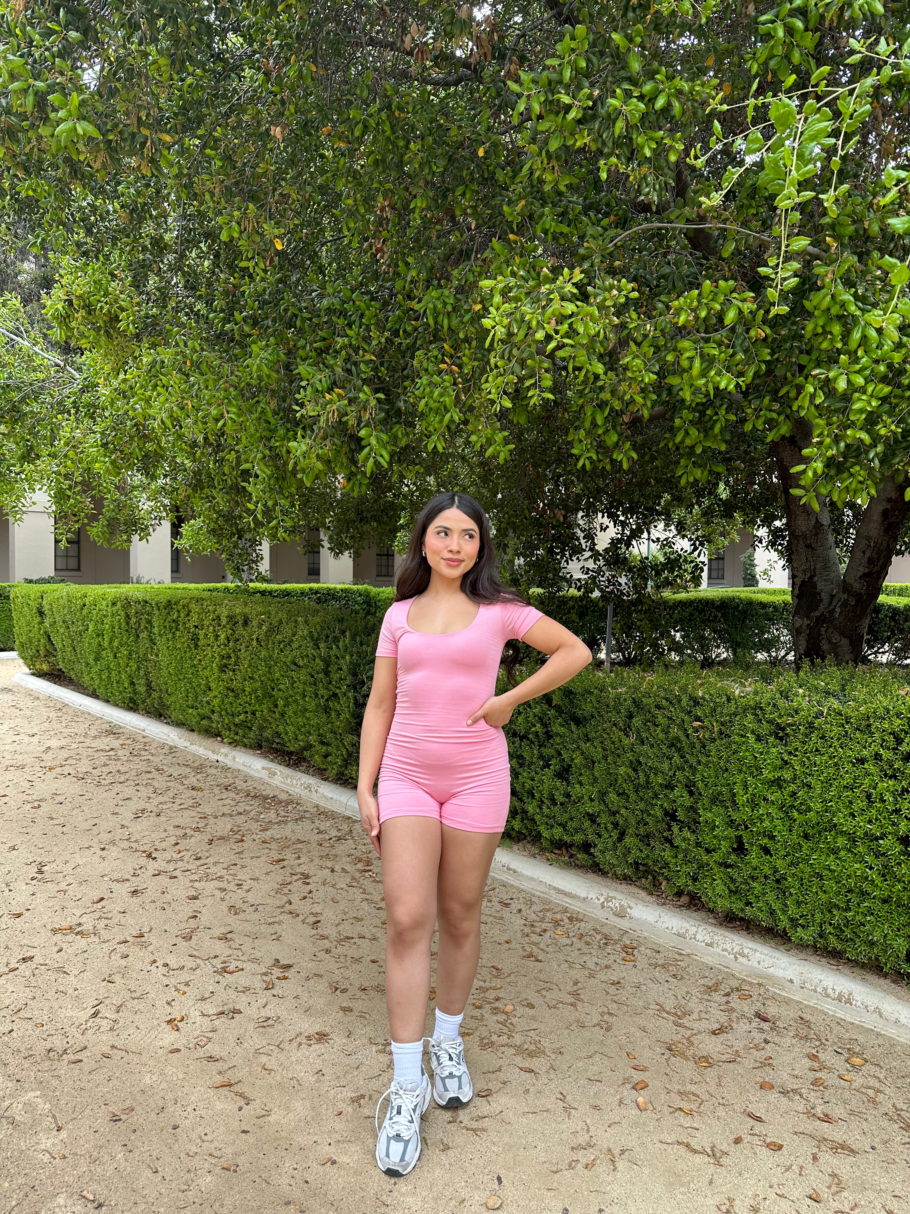 In full Bloom Jumpsuit (Pink)