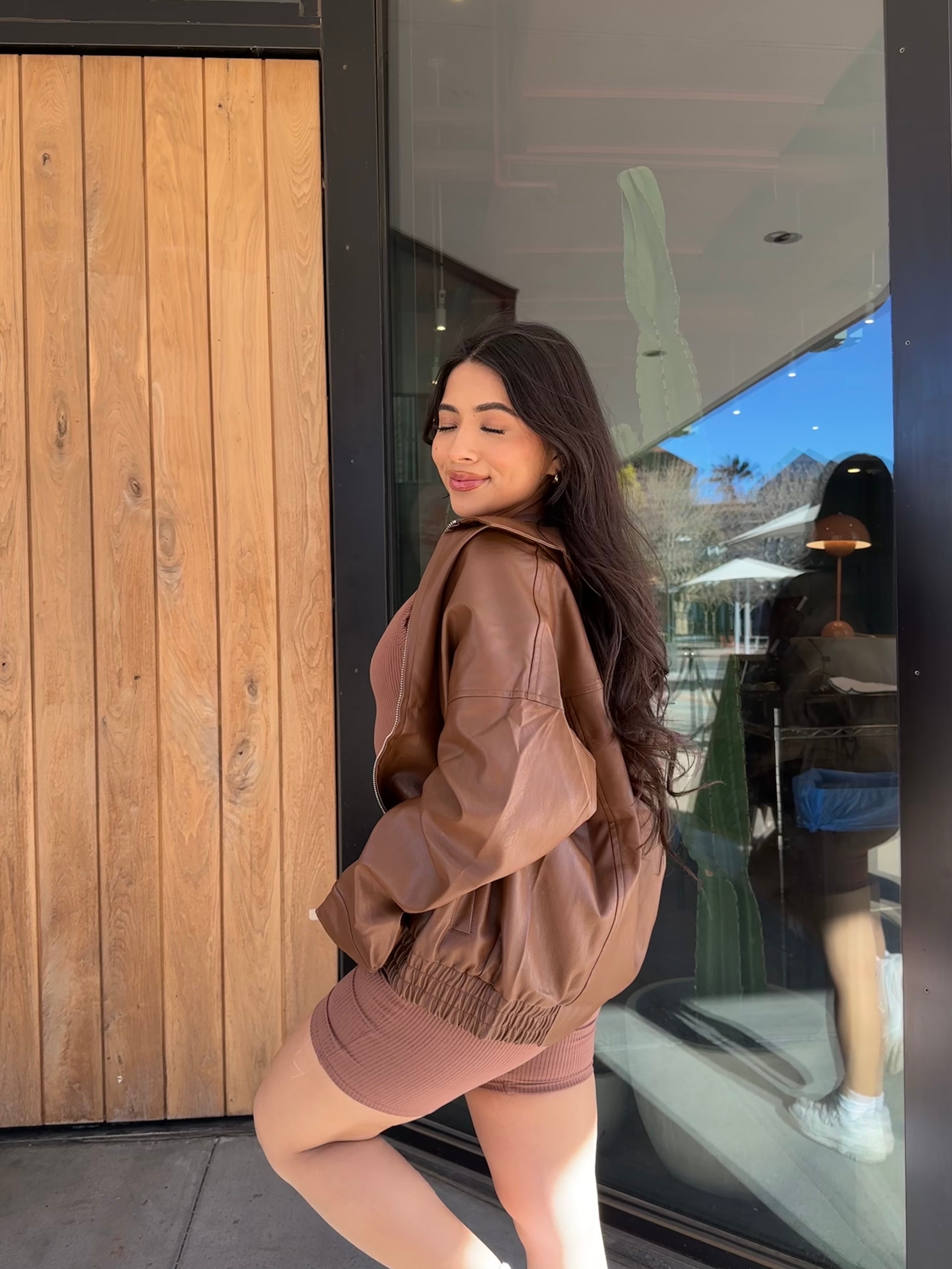 Cafecito Leather Jacket