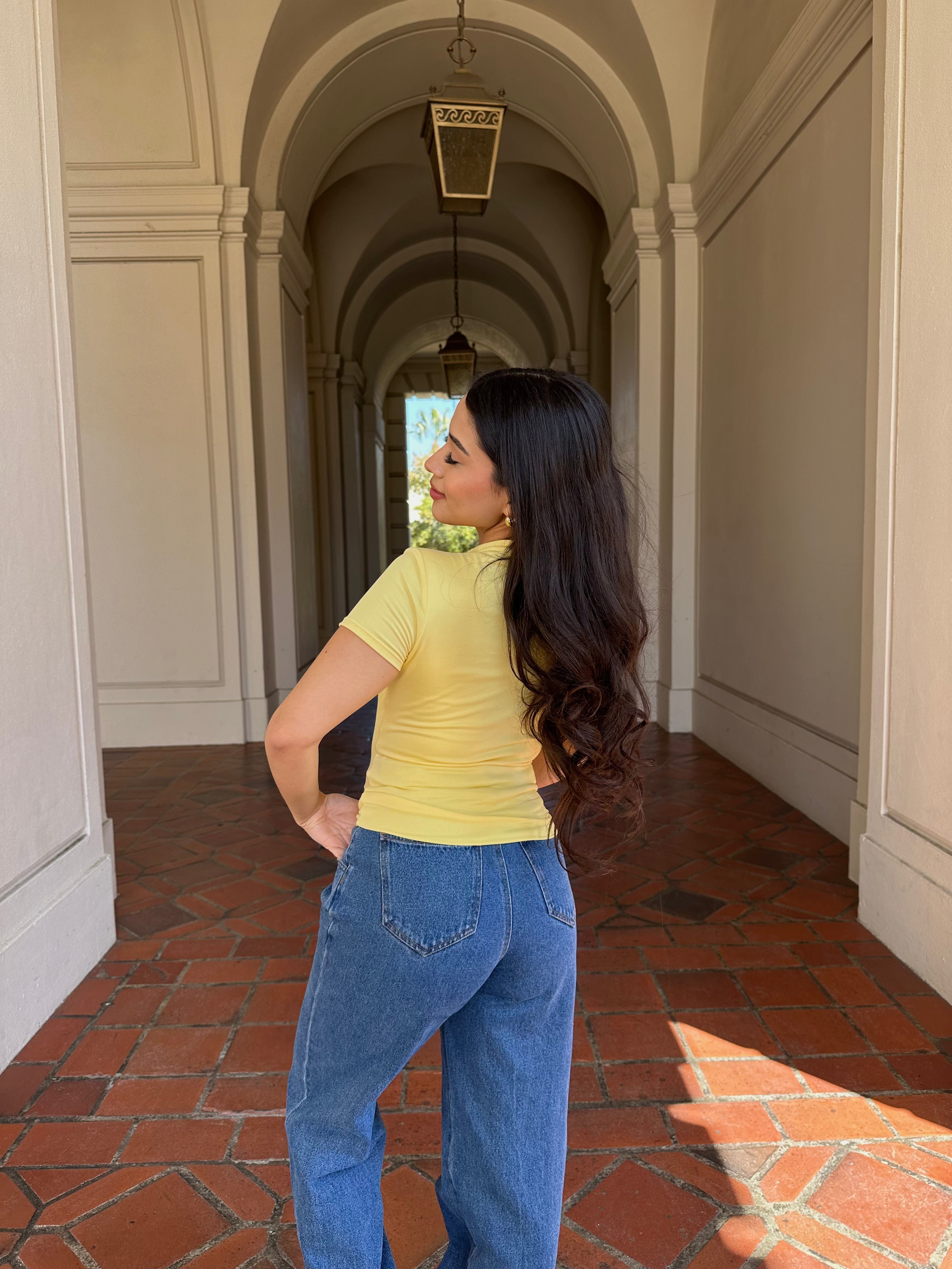 Butter Short Sleeve (Soft Yellow)